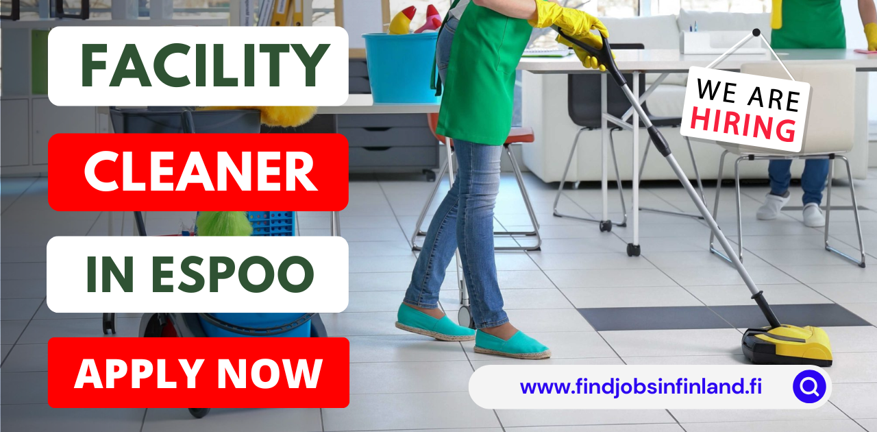 Facility Cleaner in Espoo, Uusimaa