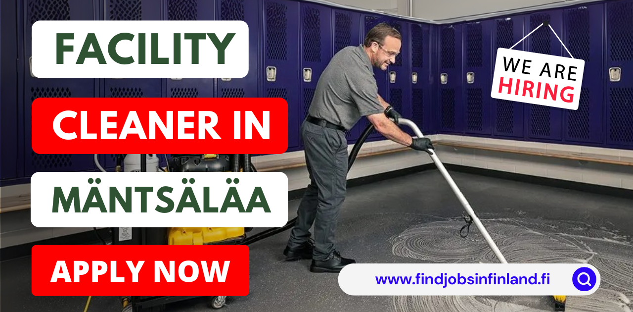 Facility Cleaner in Mäntsälä, Uusimaa